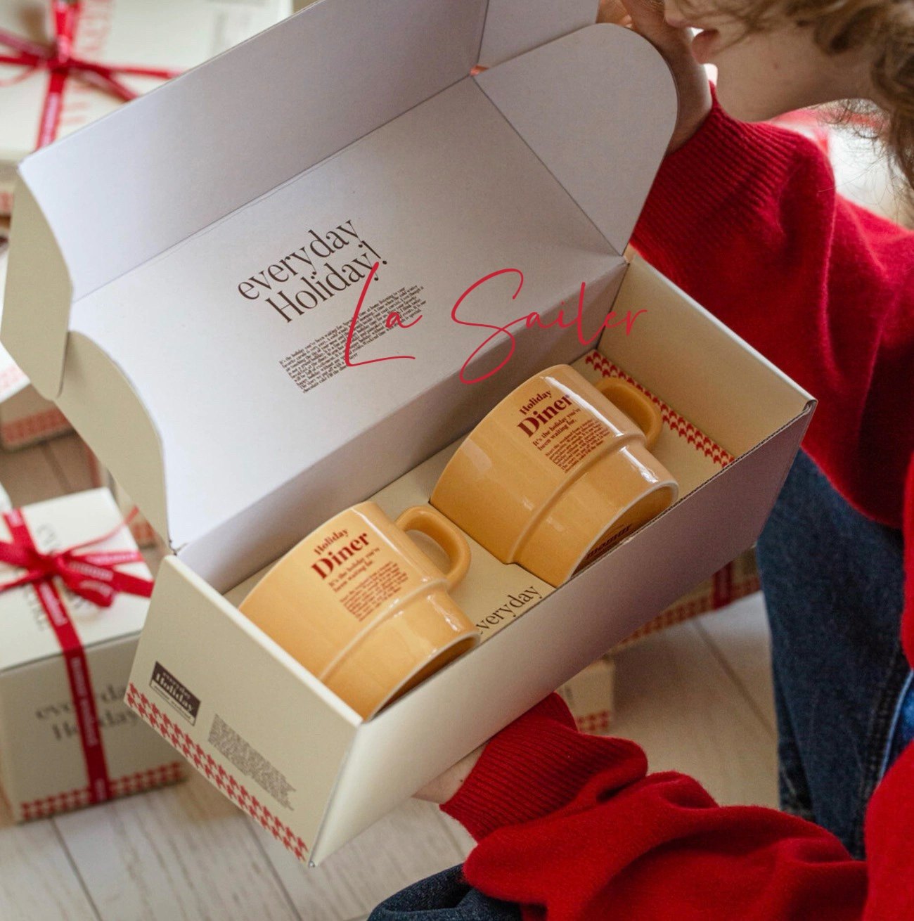 正品授权韩国momur weekend 系列咖啡杯甜品盘碟套装礼盒圣诞礼物