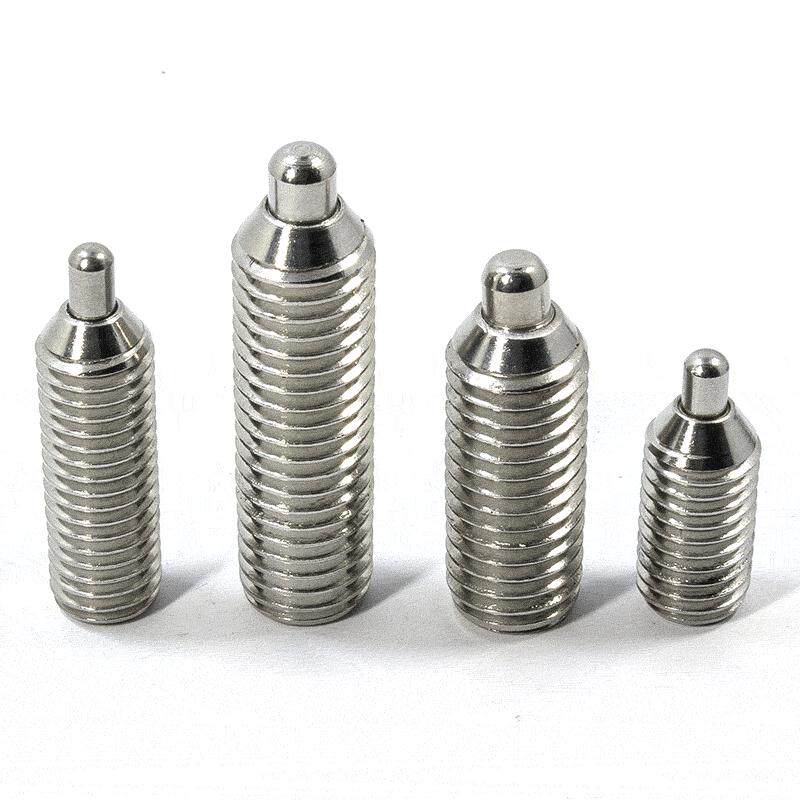定位销 不锈钢304 m4m5m6m8m10m12内六角弹簧顶丝 弹簧柱塞