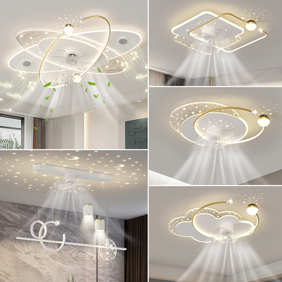 蓝牙音响客厅吸顶风扇灯2025新款