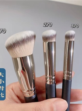 270遮瑕刷化妆刷粉底液专用斜平头刷无痕不吃粉网红170粉底刷软毛