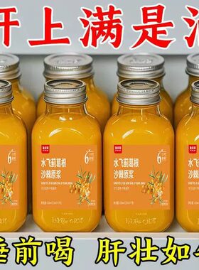 水飞蓟葛根沙棘原浆原液浓缩N植物饮料鲜榨果汁饮酒熬夜开袋即饮