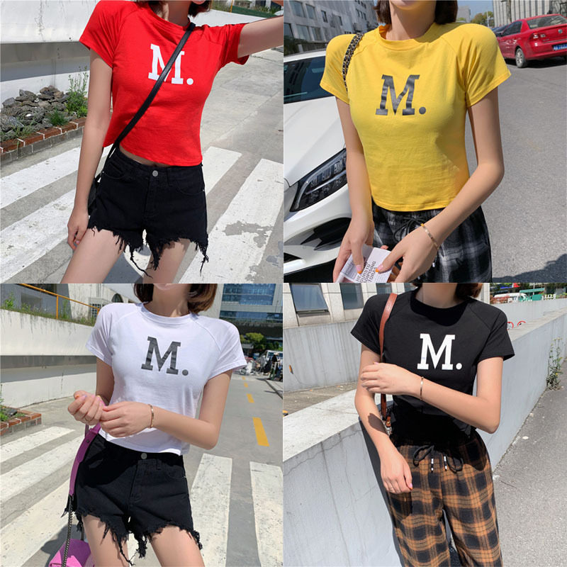 Spring and summer new pattern letter Base coat sexy Navel Bodybuilding Athletic Wear jacket Self cultivation have cash less than that is registered in the accounts T-shirt Dance costumein the Women's clothing/Boutique , T-shirt  category - from Buy2taobao.com to provide professional Taobao agent buy service