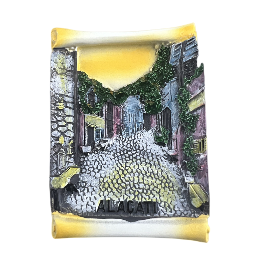 土耳其旅游胜地阿拉恰特民宿花巷旅游纪念装饰工艺品磁性冰箱贴