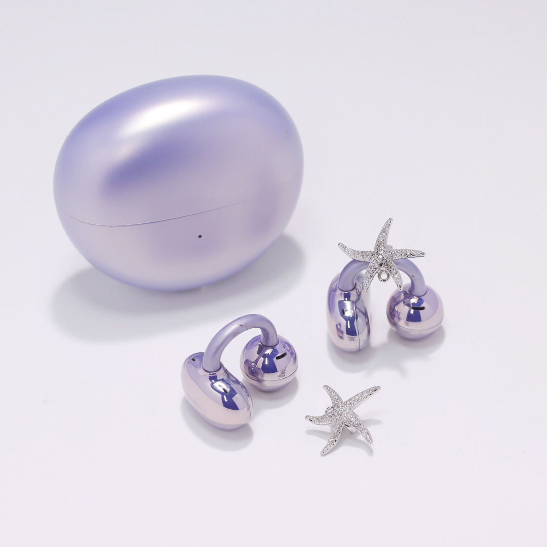 适用于freeclip2耳机钻扣满钻海星耳夹扣小众设计高级感耳饰配饰