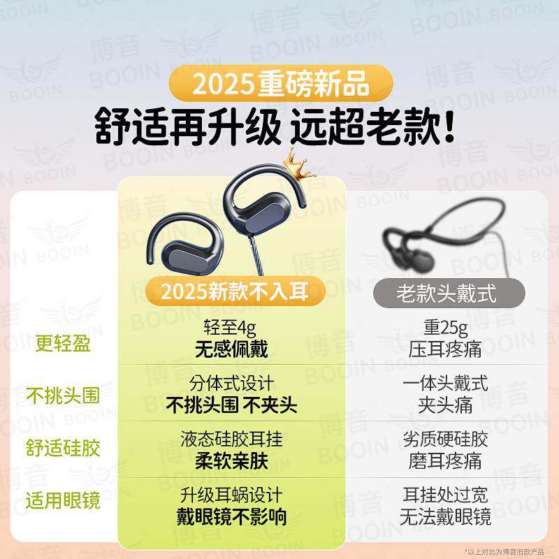 台式电脑耳机麦克风二合一有线不入耳笔记本游戏电竞专用挂耳式2
