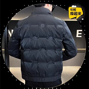 1404-2-AS204—P139 高品质印花50绒棉衣潮流时尚 简约休闲百搭1图片