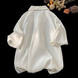 1404-1-9166-p40时尚新款港风休闲短袖衬衫，男装T恤，星座1404-3