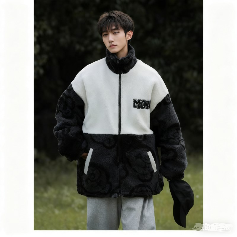 男女加厚棉服港风棉休闲外套羊羔毛1404-1-9177-P85,男装棉衣,星座1404-3