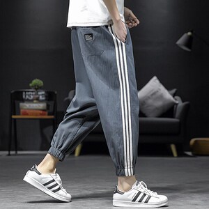 1404-1DK26-P35夏季休闲-九分裤简约百搭潮情侣装h，男装休闲裤，星座1404-3