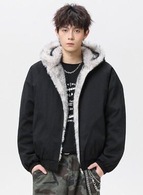 1404-2-999980-p92--2025 休闲 宽松 平铺 青少年百搭夹克 棉衣