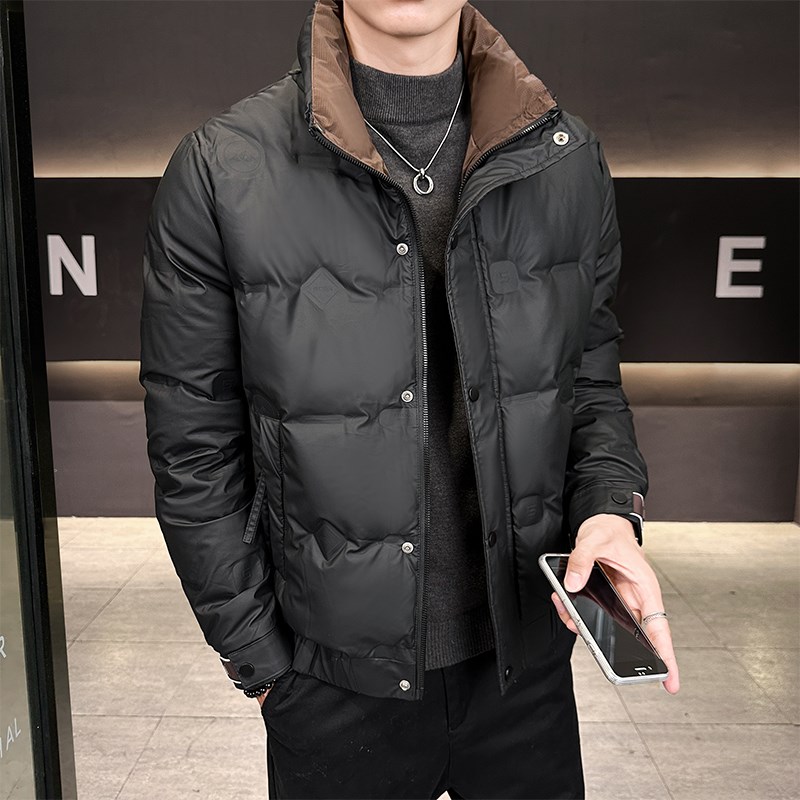 1404-2-GS903—P129 高品质印花 50绒棉衣潮流时尚简约休闲百搭1