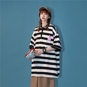 1404-2-9141-p30--2024休闲 宽松 青少年百搭短袖PO衫图片
