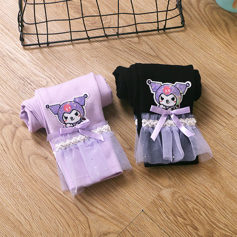 女童裤子加绒儿童秋冬新款运动裤大童加厚卫裤冬季厚棉裤童装长裤