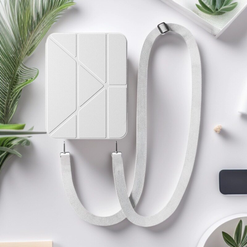 斜挎肩带ipadpro保护壳可背挂绳pro234抽拉拆分苹果air7保护套3+Y折横竖支架air654环绕防摔11寸平板透明后壳