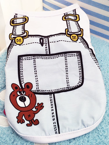 Прозрачный жилет PET Весна и летняя одежда для собак плюшевые бишон