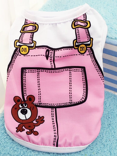 Прозрачный жилет PET Весна и летняя одежда для собак плюшевые бишон