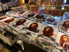 BAPE官方B品折扣瑕疵品迷彩镭射猿人头大头潮牌男款休闲潮流短袖