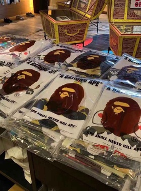 BAPE官方B品折扣瑕疵品迷彩镭射猿人头大头潮牌男款休闲潮流短袖