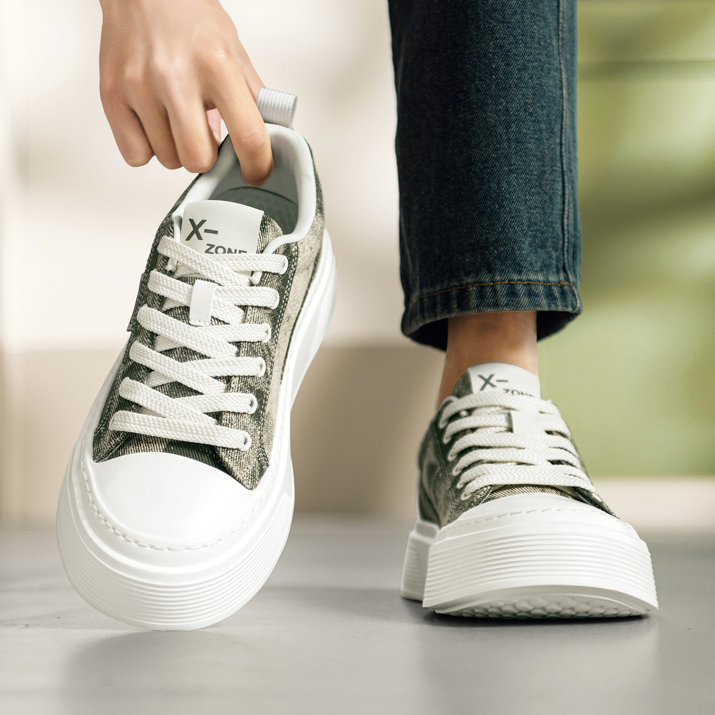 鞋子男鞋夏季透气薄款厚底小众高级感板鞋男款休闲布鞋迷彩帆布鞋