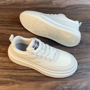 高级感痞帅小白鞋加绒男鞋2025新款冬季潮流休闲鞋子男款白色板鞋