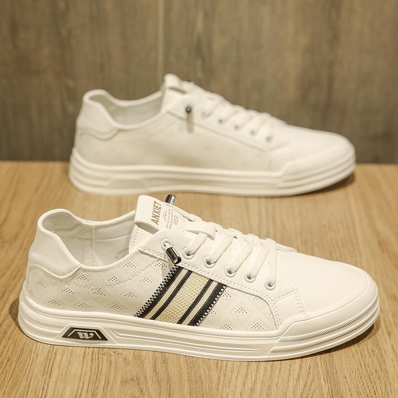 男鞋2025新款春季透气小白鞋