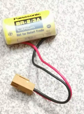 PLC电池 棕色头 黄色电池 BR-2/3A Lithium 3v发那科加工中心电池