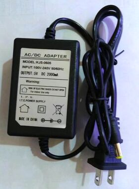 5v2000mA双线电源AC-DC ADAPTOR 5v电源 5V2A双线 5v2A稳压电源