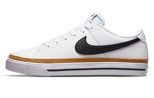 Nike 轻便防滑减震低帮运动板鞋 女款白黑 可回收材料 DH3161-100