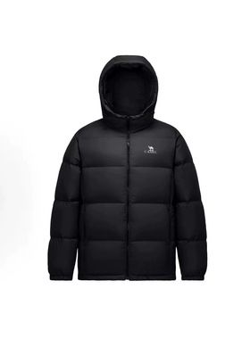 骆驼火山系列拒水抗寒保暖白鸭绒连帽羽绒服 M33CR07131B qmy仓