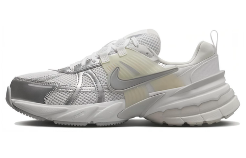 Nike V2K Run 耐磨透气 低帮 跑步鞋 男女同款 银白 FD0736-104