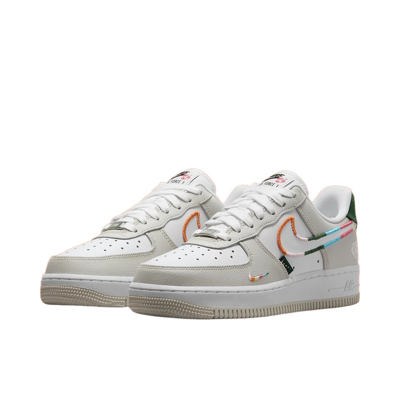 耐克Nike Air Force 1 AF1彩钩女子休闲低帮板鞋FN8924-111YD仓