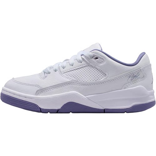 JordanFLIGHT COURT 舒适百搭GS 低帮 篮球鞋 白紫色 HF3333-115