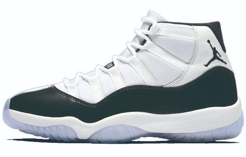Air Jordan 11 Concord 康扣 45号后跟 黑白 篮球鞋378037-100