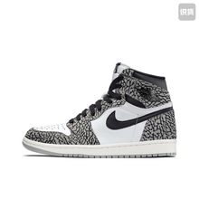 Air Jordan 1 High OG AJ1白黑爆裂纹高帮复古篮球鞋 小杰仓