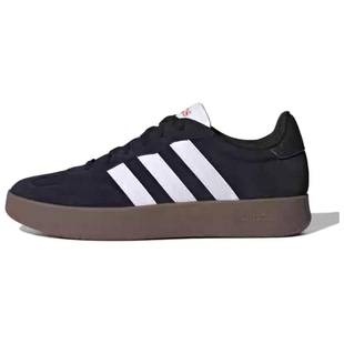 阿迪达斯adidas Barreda舒适百搭防滑耐磨低帮板鞋男款黑色JQ4235