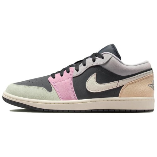 Jordan Air Jordan舒适 低帮 复古篮球鞋男女同款 粉黑IB7109-004