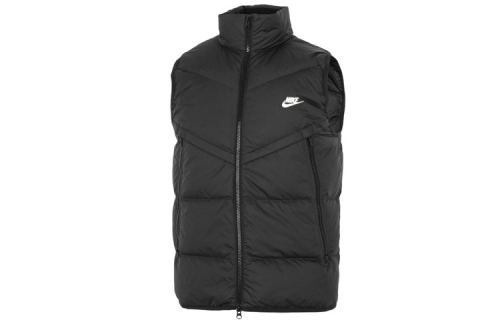 Nike纯色立领羽绒服 男款 黑色 DV1136-010