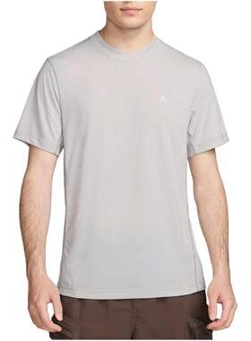 Nike ACG系列 纯运动圆领短袖T恤 男款 灰色FN8412-012
