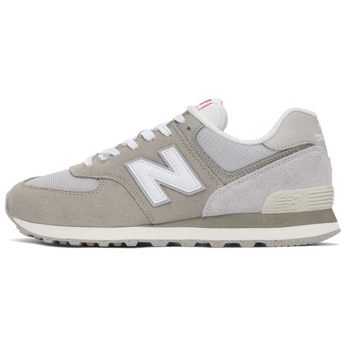 New Balance NB 574 织物牛剖层革 情侣 巴恩风跑步鞋灰色U574GRR