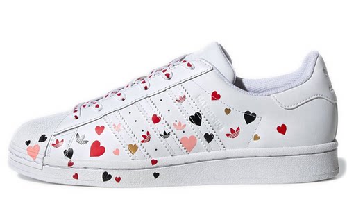 adidas originals Superstar 爱心 情人节 女款 FV3289