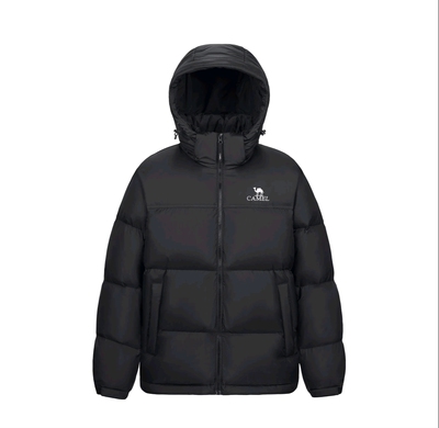 CAMEL骆驼暖绒系列面包服防风连帽保暖羽绒服M33CR07130C 柠檬仓