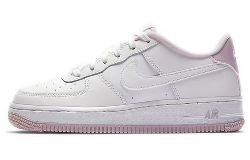 Nike Air Force 1 防滑低帮板鞋 (GS）樱花粉白CD6915-100