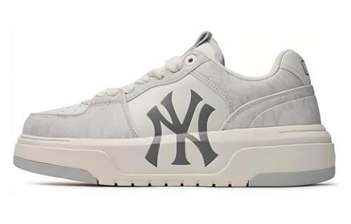 MLB 24SS 纽约低帮 板鞋 男女同款 灰色3ASXCLD4N-50GRS