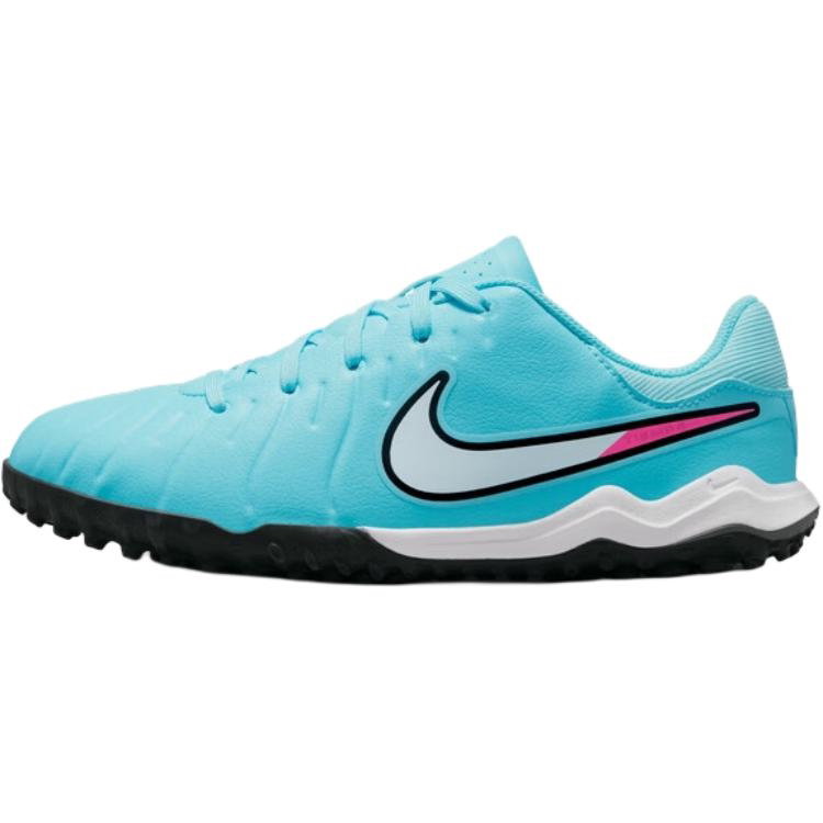 Nike传奇10中端TF碎钉低帮 足球鞋 天蓝色 儿童款 DV4351-401