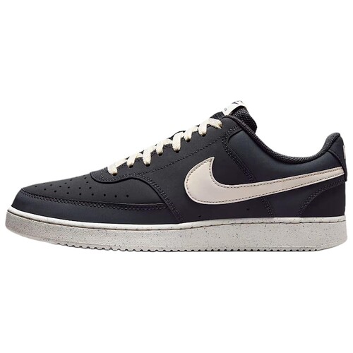 Nike Court Vision 合成革 经典舒适 板鞋 男款 黑白 HV8139-003