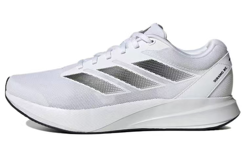 adidas Duramo RC 防滑耐磨 低帮 跑步鞋 男女同款 白黑 ID2702