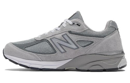 New Balan减震防滑耐磨 低帮 跑步鞋男女同款 灰色 U990GR4