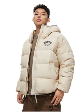 李宁 反伍系列高克重加厚立领连帽鸭绒羽绒服 AYMT141-1  key仓