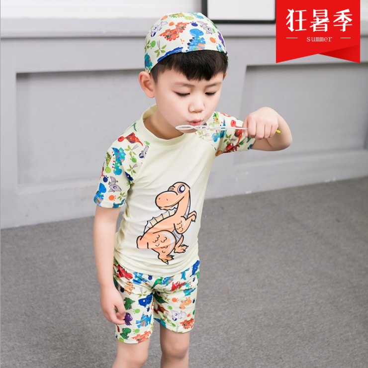 Học sinh mẫu giáo phim hoạt hình Người dơi anime đồ bơi Cậu bé siêu mẫu người Xiêm với bộ đồ bơi áo choàng đồ bơi cho be gái 14 tuổi