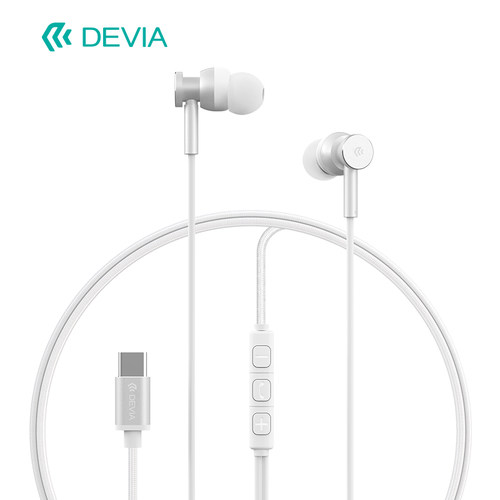 迪沃DEVIA星速M1入耳式金属线控耳机Type-C接口适用华为小米VIVO